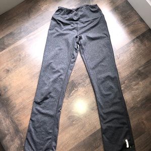 Light grey, high-wasted, boot cut yoga pants